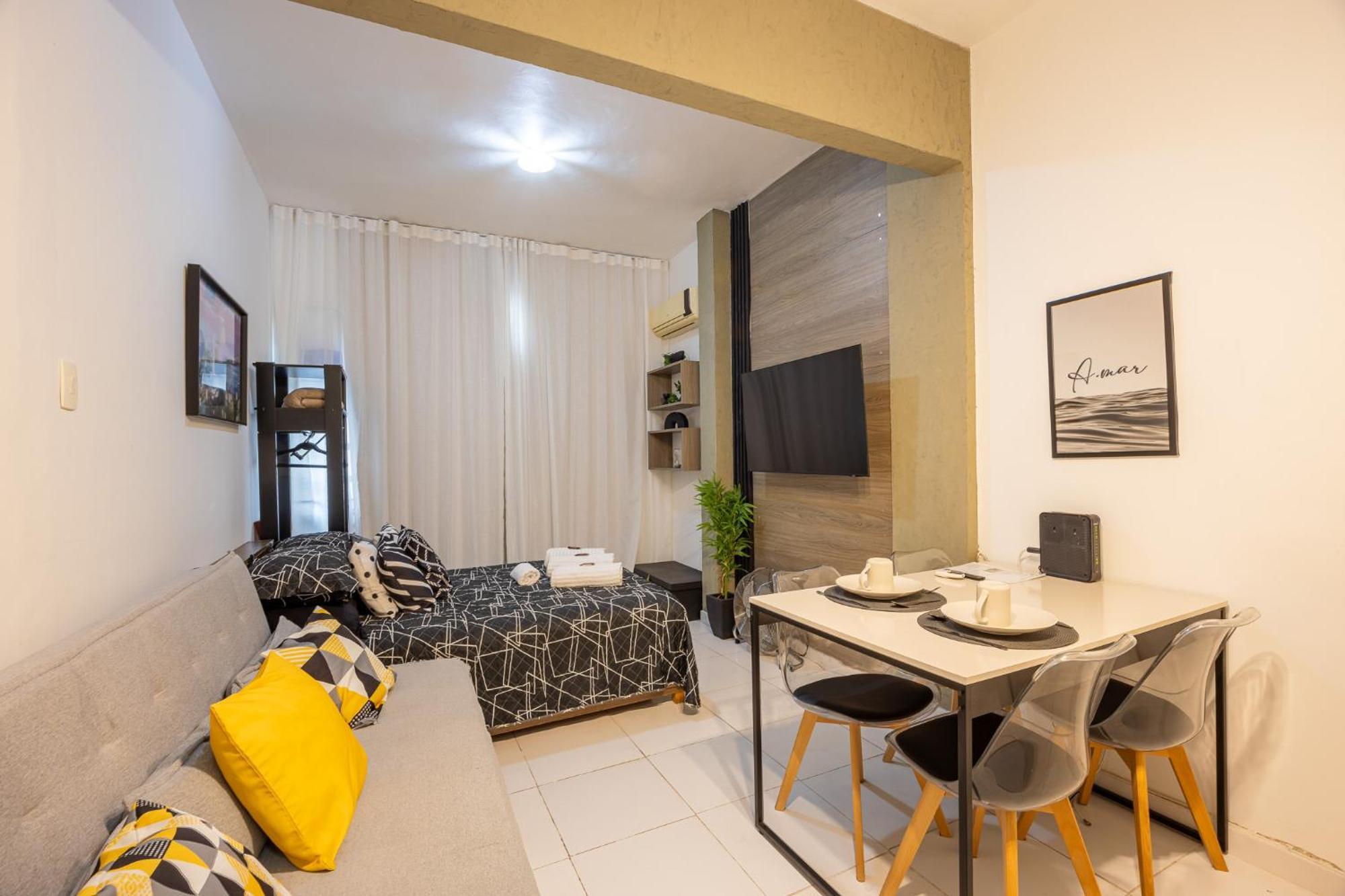 Apartamento Estudio No Coracao De Copa- 5 Minutos Da *