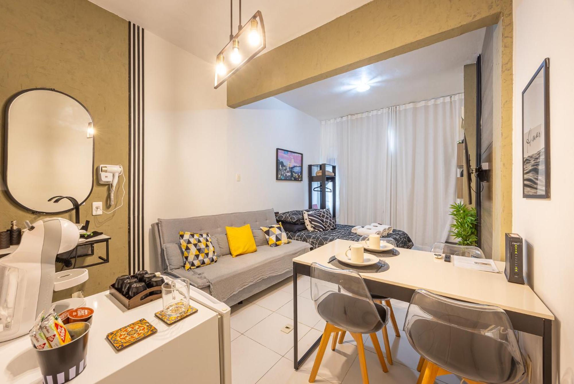 Apartamento Estudio No Coracao De Copa- 5 Minutos Da *